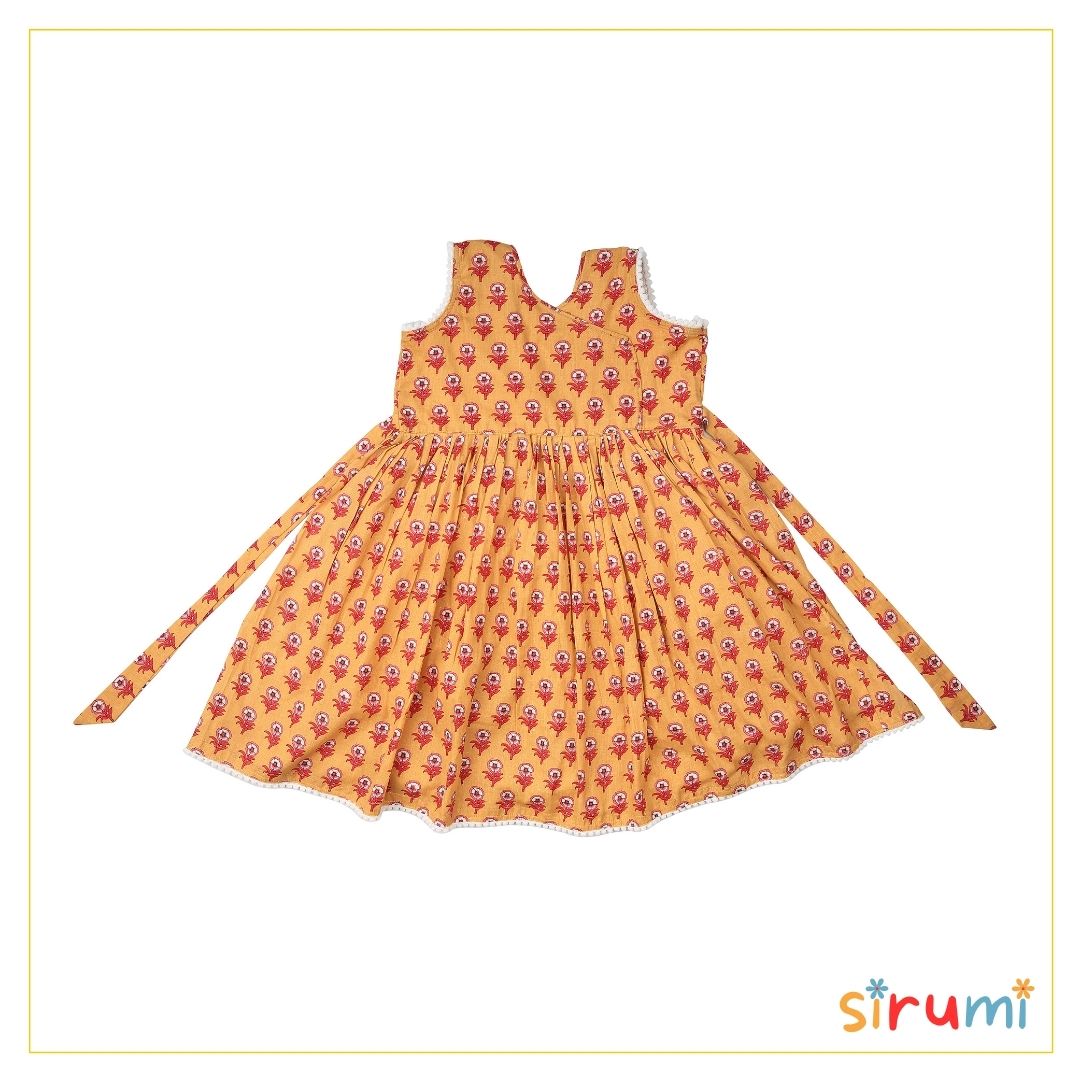 Buy Floral Printed Cotton Girls Frock – Mumkins